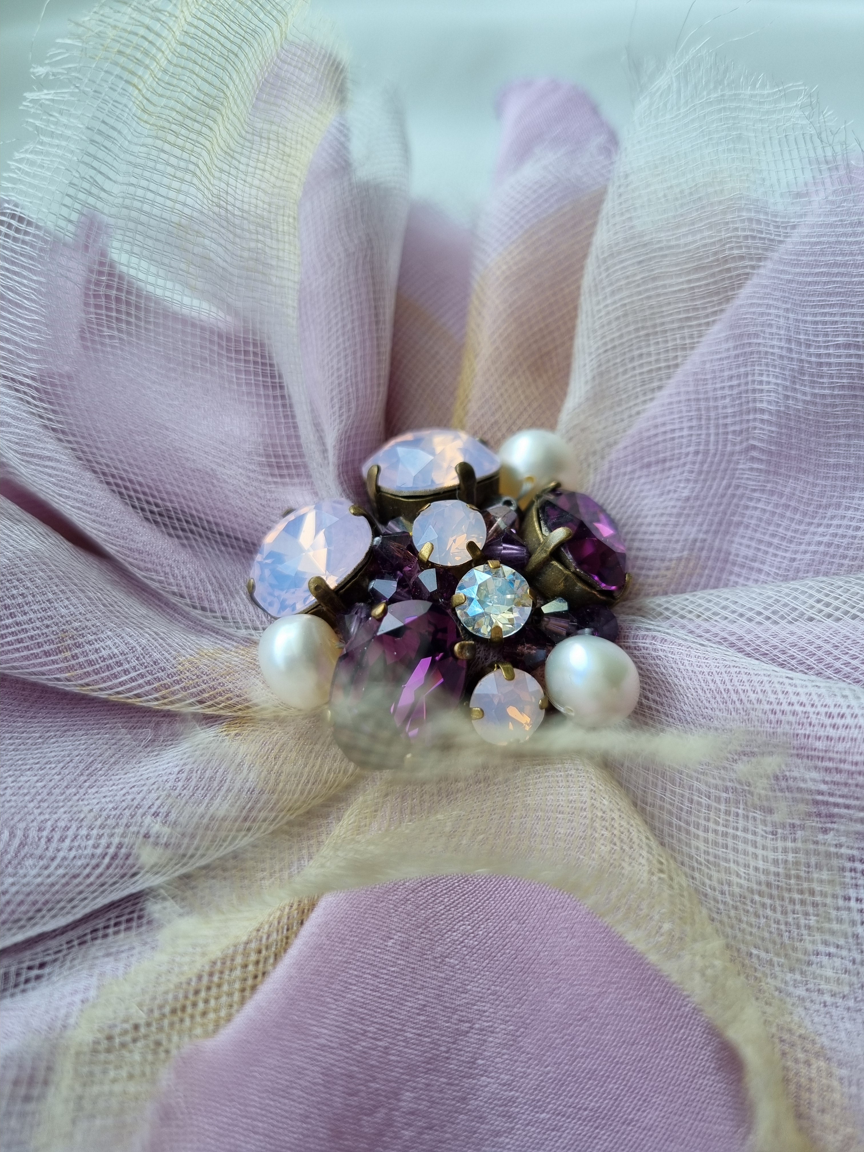 One-of-a-Kind Flower Brooch - in French Pink – Crafted in Paris