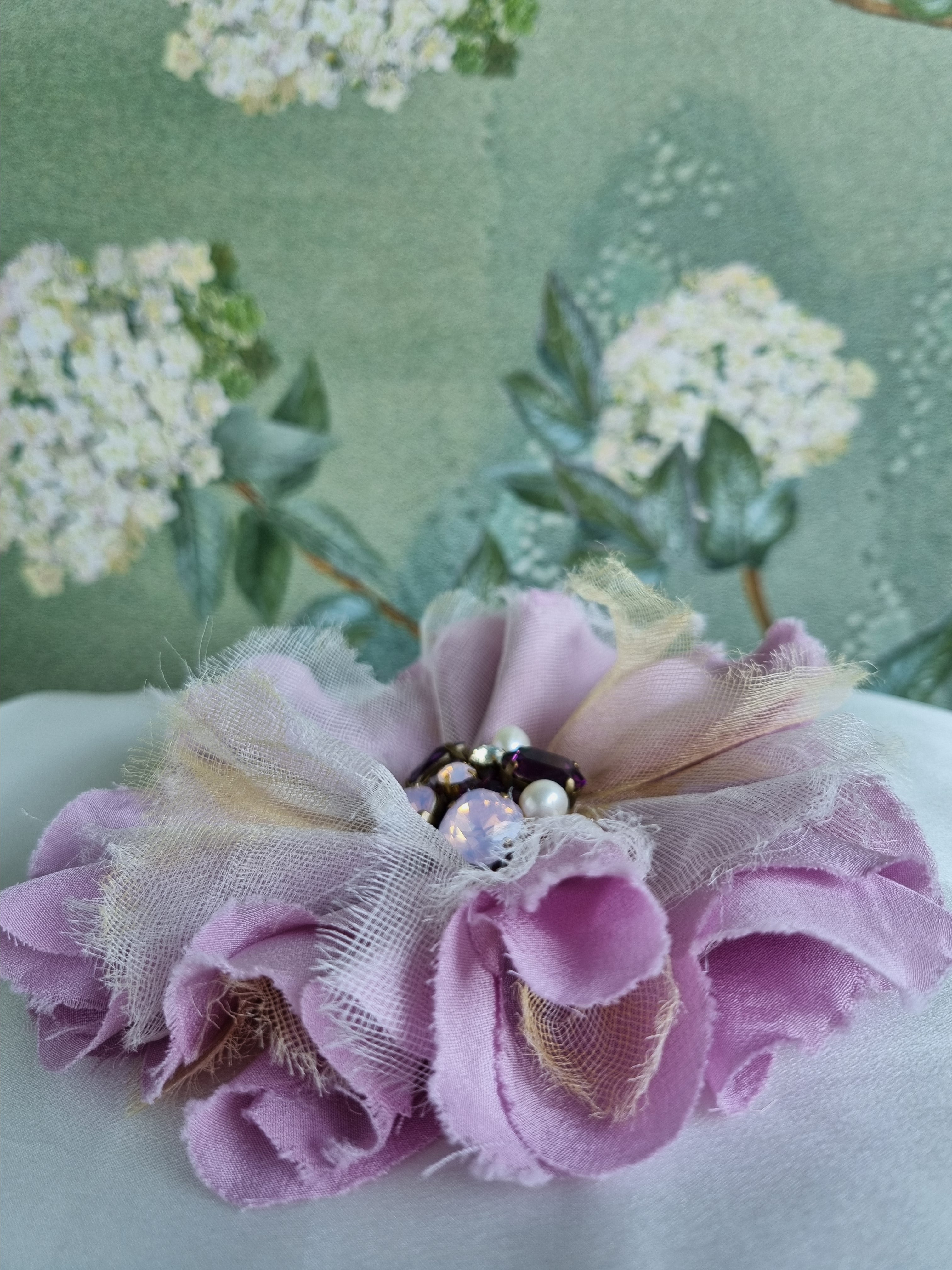 One-of-a-Kind Flower Brooch - in French Pink – Crafted in Paris
