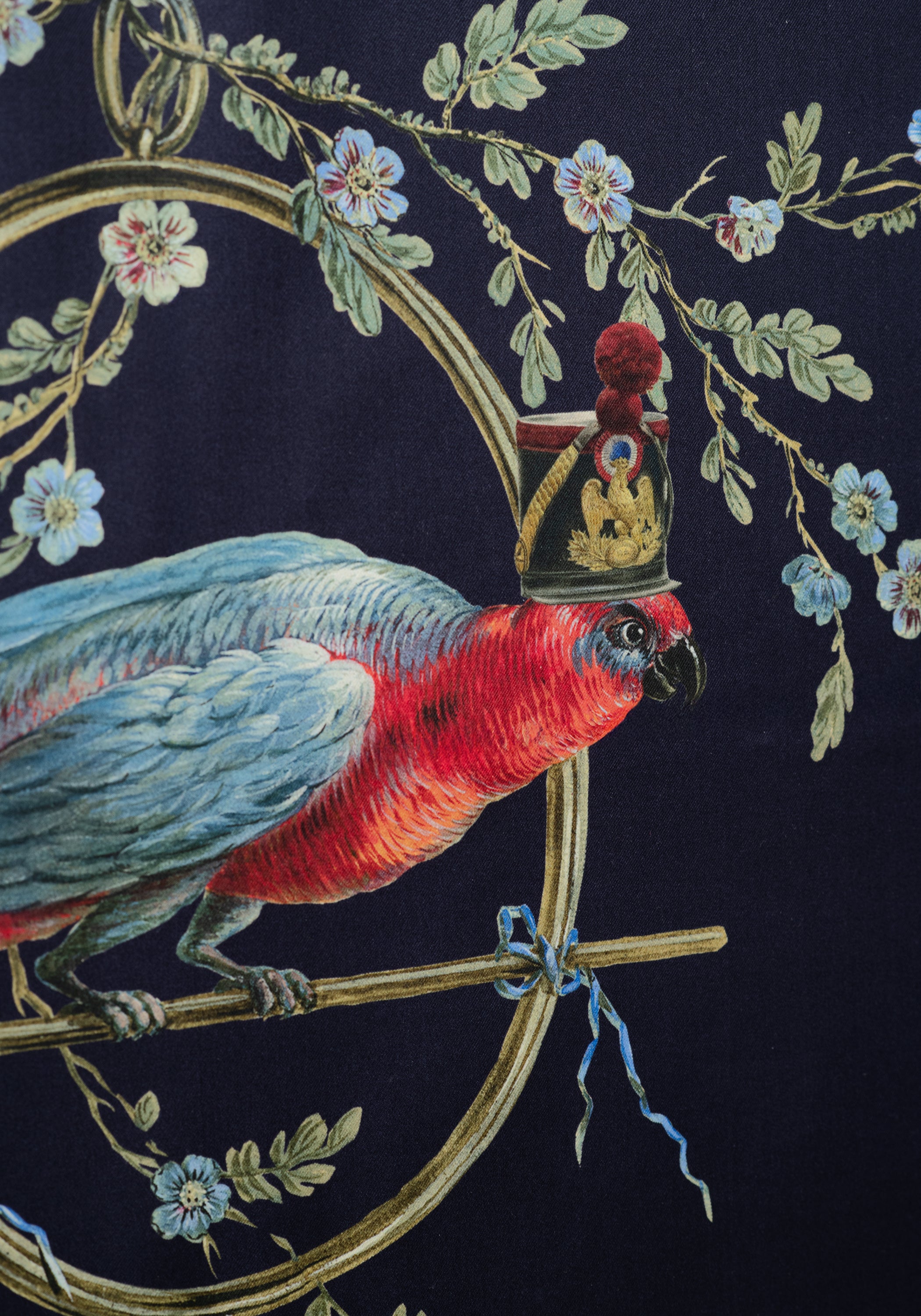 Silk Scarf in midnight blue – 10th Anniversary Edition - House of Castlebird Rose