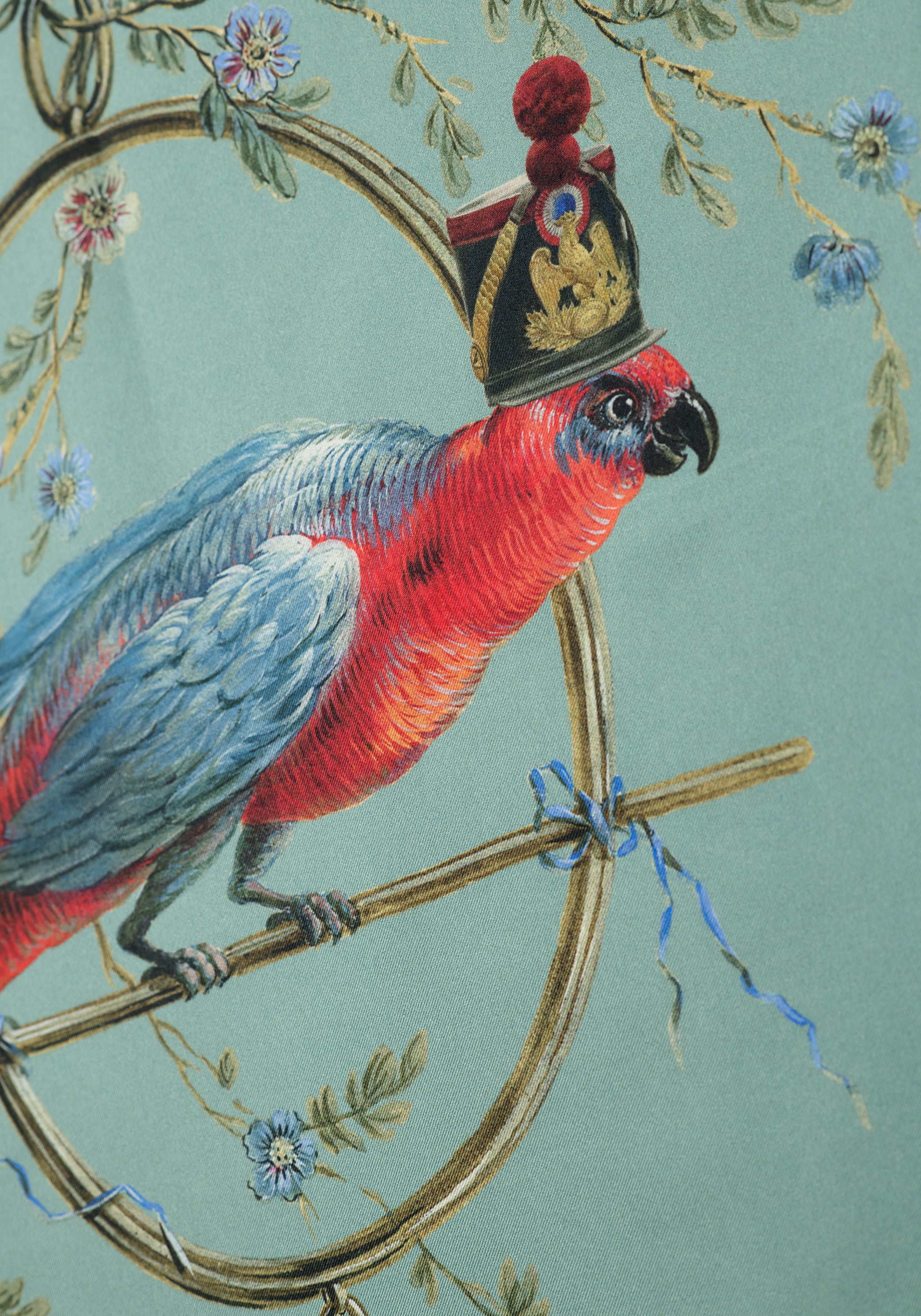 Silk Scarf in cobalt turquoise – 10th Anniversary Edition - House of Castlebird Rose