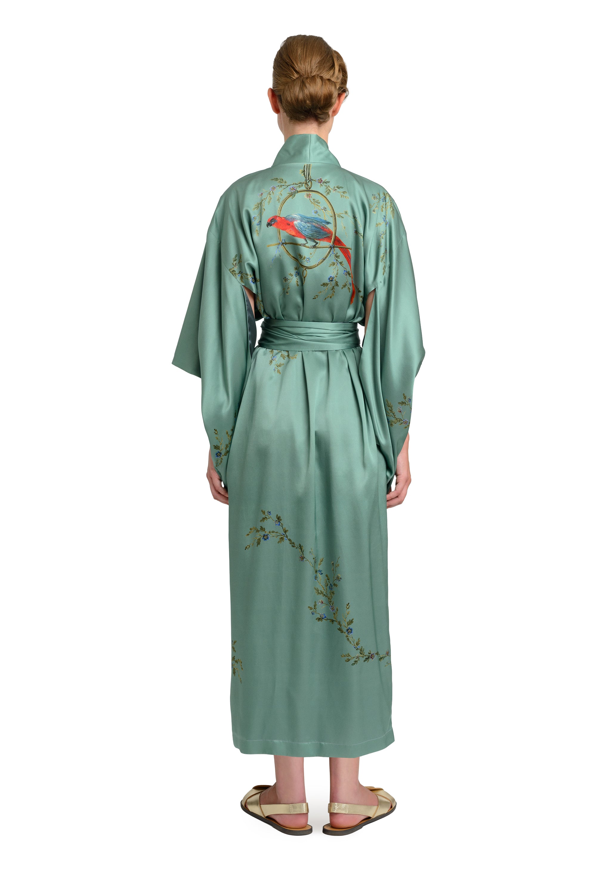 10th Anniversary Kimono "Le Perroquet" in Bluegreen