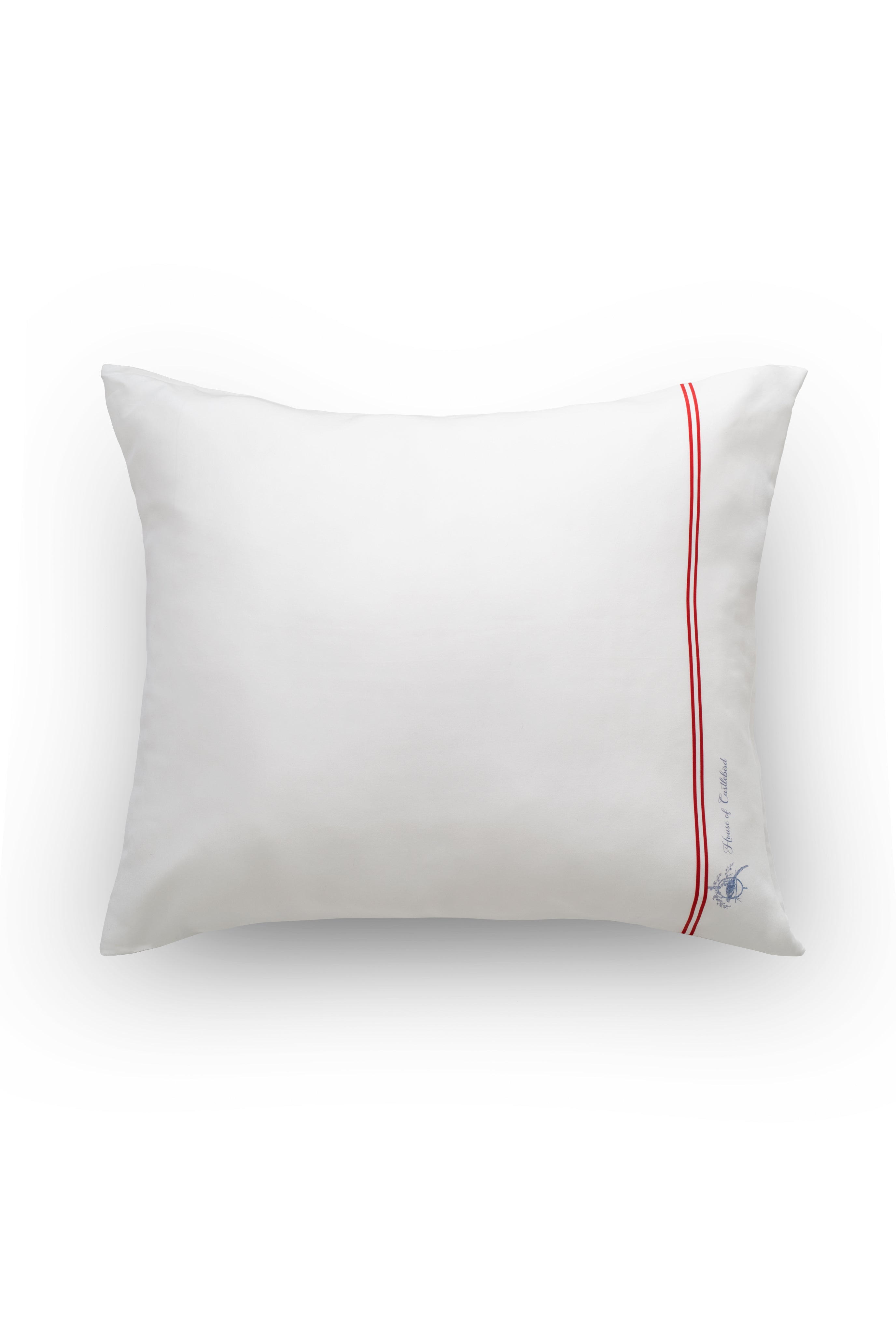 Silk Pillowcase With Red Stripes