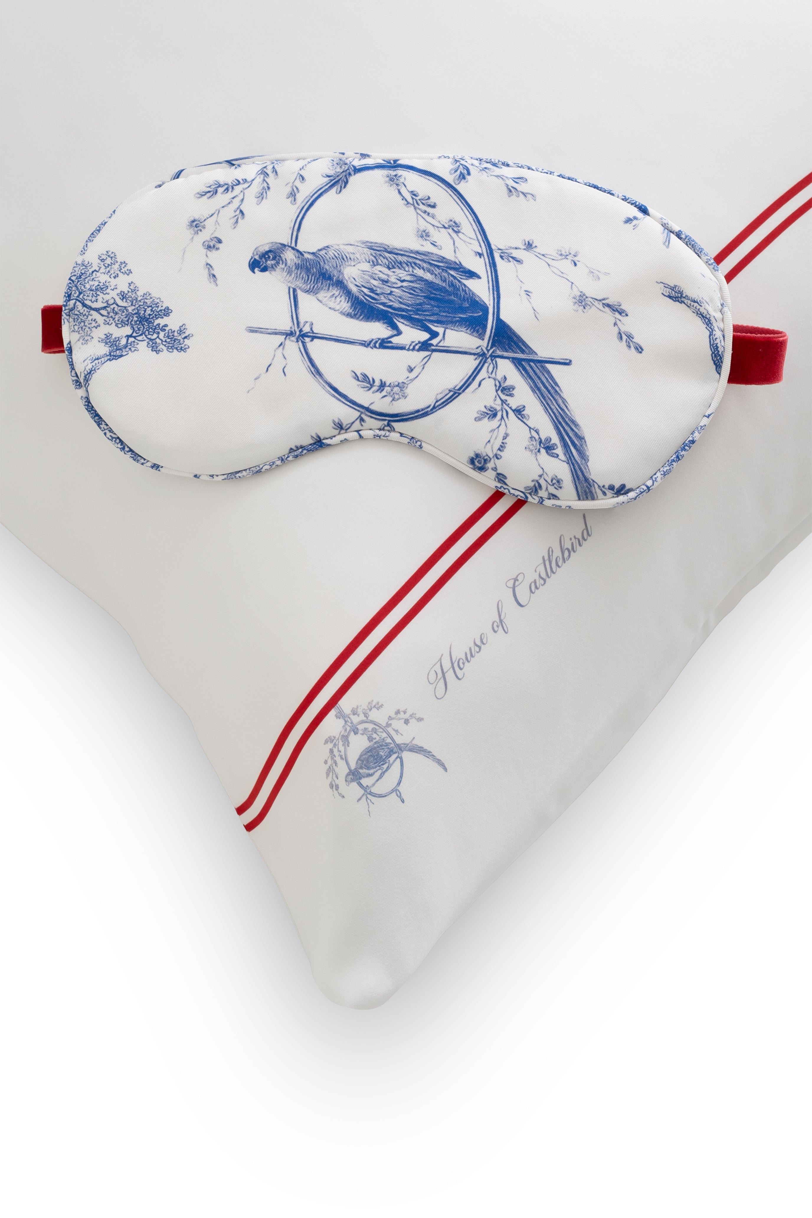 Silk Pillowcase With Red Stripes