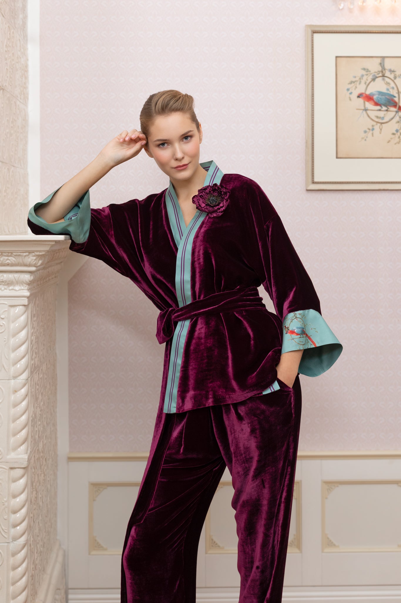 Amethyst Velvet Blazer