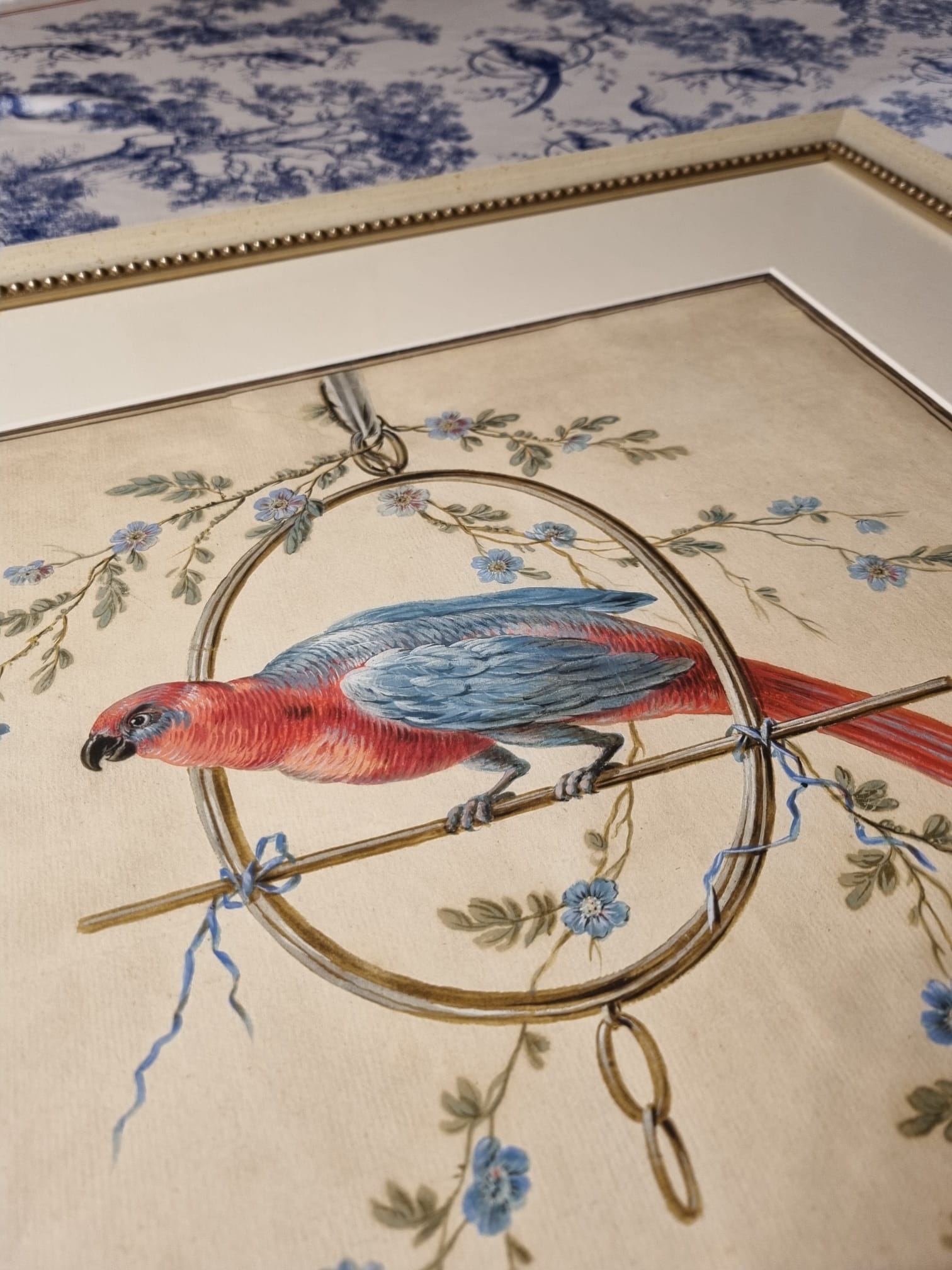 10th Anniversary Silk Suit "Le Perroquet" in Petrol Blue - House of Castlebird Rose