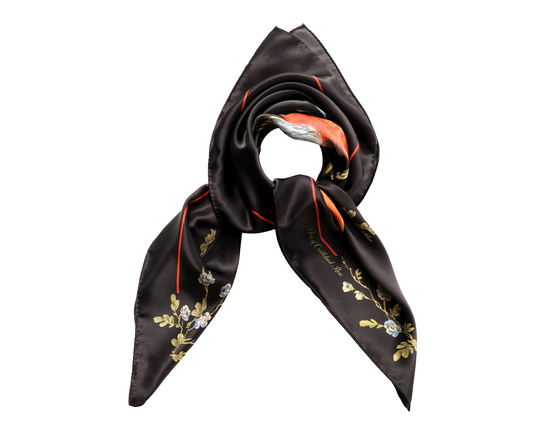 Silk Scarf ''Le Perroquet'' - House of Castlebird Rose